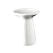 Steelite 6327P452 Round Porcelain Riser, 1.375" H x 1.625" D, White, Oven Safe 465°F/239°C - 36/Case 1 image