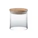 Steelite 6463BW036 Condiment Jar, 15.25 Oz, 3.5" x 3.875" Bamboo Lid, Mixed Materials - 6/Case 1 image