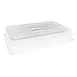 Steelite 6470ML10 GN 1/1 Clear Dome Melamine Plastic Food Pan Cover, 21" x 13" x 3.5" 1 image