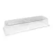 Steelite 6470ML13 GN 2/4 Clear Melamine Dome Cover, 21.0" x 6.75" x 3.5" Plastic Food Pan Lid 1 image