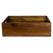 Steelite 6525TW312 Reversible Rectangular Crate 20.75" x 12.875" x 6" Natural Wood Hand Wash - 1/Case 1 image