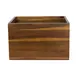 Steelite 6525TW313 Reversible Buffet Crate, Rectangular Wood, Natural, 12.75" x 10.5" x 8" - 1/Case 1 image