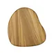Steelite 6525TW323 - Coaster, 4" x 3.75" x 0.25", Natural Wood, Hand Wash Only - 24/Case 1 image