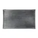 Steelite 6588B436 Rectangular Glass Tray, 10.625" x 6.5", Shikku Smoke Gray Finish, - 6/Case 1 image