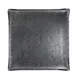 Steelite 6588B438 Square Glass Tray, 6.5" x 6.5", Grays Smoke Finish - 1 Dozen 1 image