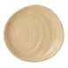Steelite 68A452EL705 Reusable Plastic Plate, 6-7" Tan Round Coupe, Melamine Construction - 6/Case 1 image