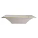 Steelite 68A632EL866 - 5 Quart (160 oz) Melamine Bowl, Square, 15" x 3-1/4", White, 3/Case 2 image