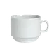 Steelite 6900E529 - Cappuccino Cup, 11-1/4 Oz Porcelain, Stackable, Classic Cafe - 1 Dozen 1 image