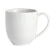 Steelite 6900JH6056 China Mug - 15.5 Oz Porcelain Coupe, Handle, 5 ¼" × 4 ⅛" Bistro - 1 Dozen 1 image