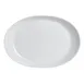 Steelite 6940E6095 Oval Porcelain Platter, 11" x 8-1/4" x 1.375" H, Microwave Safe - 1 Dozen 1 image