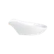 Steelite 6940E620 - Porcelain Spoon Rest, 3-1/2" x 2-1/8", Microwave Safe, Folio - 1 Dozen 2 image