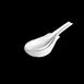 Steelite 6940E620 - Porcelain Spoon Rest, 3-1/2" x 2-1/8", Microwave Safe, Folio - 1 Dozen 1 image