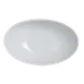 Steelite 6940E685 - Oval 30 Oz White Porcelain Bowl 10" Microwave Safe Olio Finish - 1 Dozen 1 image