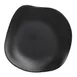 Steelite 7000DD026 - 7¼" Free‑Form Flat Melamine Plate, Black, 240°F, Dishwasher/BPA‑Free - 1 Dozen 1 image