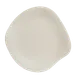 Steelite 7002DD028 Plastic Plate, 11½" Free‑Form Flat Beige Melamine, Break‑Resistant - 1 Dozen 1 image