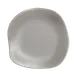 Steelite 7006DD027 Melamine Plastic Plate, Free‑Form Flat, Gray, 5.5" Diameter, 3"‑5" Size - 1 Dozen 1 image