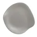 Steelite 7006DD028 - 11.5" Free‑Form Flat Melamine Plate, Gray, 10"‑11" Size, Plastic - 1 Dozen 1 image