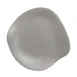 Steelite 7006DD030 - 8.25" Free‑Form Flat Appetizer Plate, Melamine, Gray, 8‑9" Diameter, 1 Dozen 1 image
