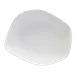 Steelite 7008DD004 2.5‑Quart White Melamine Salad Bowl, Free‑Form Shape, 13" x 11" x 3" - 6/Case 1 image