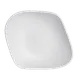 Steelite 7008DD012 Small Melamine Bowl, White Free-Form, 1.75 qt (11.875" x 10.25" x 2.625"), 6/Case 1 image