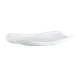 Steelite 7008DD026 - 7.25" White Free-Form Flat Melamine Plate, 6"-7" Size, Plastic - 1 Dozen 2 image