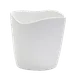 Steelite 7008DD029 Dressing Crock, 1 Qt White Round Melamine, 4.5" x 4.5" Diameter - 1 Dozen 1 image