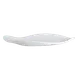 Steelite 7008DD030 Appetizer Plate, 8.25" Free-Form Flat Melamine, White - 1 Dozen 2 image