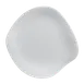 Steelite 7008DD030 Appetizer Plate, 8.25" Free-Form Flat Melamine, White - 1 Dozen 1 image