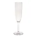Steelite 7030DR008 - 6 oz Clear Polycarbonate Champagne Flute, 2.75" x 9.125", Stemware - 1 Dozen 1 image