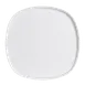 Steelite 7041DD214 Square Tray, 10.5" x 10.5" x 0.75", White Melamine, Retro Style - 1 Dozen 1 image