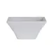 Steelite 7064MM206 - Square Melamine Bowl, 4" x 4" x 1.875", 7 oz, White Finish - 1 Dozen 1 image