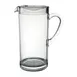 Steelite 7100DR045 Plastic Pitcher, 1.75 Qt (32‑63 Oz) Clear Polycrystal, 9.375" With Handle - 6/Case 1 image