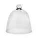 Steelite 7100DR047 Plate Cover Cloche, 5.5" x 5.5" Round Clear Plastic, 2"-7" Size Range - 6/Case 1 image