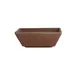 Steelite 7180TM514 Square Sauce Dish, 3 oz, 4" x 4" x 1.375" Redwood Melamine - 1 Dozen 1 image