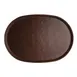 Steelite 7180TM520 Oval Display Tray, 17" x 11.75" x 1" Melamine, Brown, Design - 1 Dozen 1 image