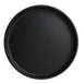 Steelite 7181TM501 - 6.25" Round Melamine Plate, Black, Casual Design, Stackable, 6/Case 1 image