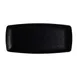 Steelite 7181TM507 Melamine Plate, 9.5" x 4.375" x 1.0", Black Rectangular - 1 Dozen 1 image
