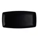 Steelite 7181TM509 Plastic Rectangle Plate, 13" x 6.5" x 1.375", Black Melamine - 1 Dozen 1 image