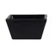 Steelite 7181TM513 Square Sauce Dish, 1 oz, 2.25"×2.25"×1.125" Black Melamine, Modern - 1 Dozen 1 image