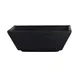Steelite 7181TM514 Square Sauce Dish, 4" x 4" x 1.375" Black Melamine, 3 Oz Capacity - 1 Dozen 1 image
