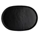 Steelite 7181TM520 Oval Display Tray, 17" x 11.75" x 1" Melamine Black, - 1 Dozen 1 image