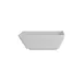Steelite 7182TM514 Square Sauce Dish, 3 oz, 4" × 4" × 1.375" White Melamine Design - 1 Dozen 1 image