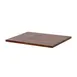 Steelite 7367MW509 - 1/2 Tile Wood Crate, 11.5" x 13.875" x 0.65", Dark Brown Hand Wash Only - 1/Case 1 image