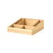 Steelite 7369MW511 Napkin Box, 8.875" x 8.875" x 3.0" Square Spire Blonde Wood Hand Wash - 1/Case 1 image