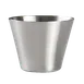 Steelite 7600CV006 - Fry Cup Satin, 12.5 oz (3.875" x 3.0") Stainless Steel Serving Basket - 1 Dozen 1 image