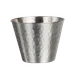 Steelite 7600CV018 Hammered Fry Cup, 12 Oz (4.0" x 2.875"), Stainless Steel, Metal Finish - 1 Dozen 1 image