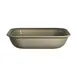 Steelite 7802ZM2848 - 3.5 Qt Rectangular Melamine Bowl, Gray, 12.75" x 10.375" x 3.0", - 6/Case 1 image