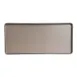 Steelite 7810JB024 - Rectangle Plate 12.875" x 5.875" x 0.75" Tan Melamine Dishwasher Safe - 24/Case 1 image