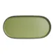 Steelite 7820JB015 Oval Melamine Plate, 10.25"×5"×0.75", Green Baja Cactus, Dishwasher Safe - 24/Case 1 image