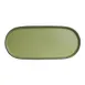 Steelite 7820JB016 Oval Melamine Plate, 11.375" x 5" x 0.875", Greens, Dishwasher Safe - 24/Case 1 image